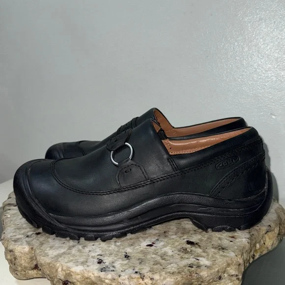 KEEN Kaci II Slip-On Shoe Women's Black Oiled Nubuck Leather Sz 8 - Picture 7 of 16